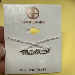 Giani Bernini Mama Pendant Necklace in Sterling Silver 16" + 2" extender